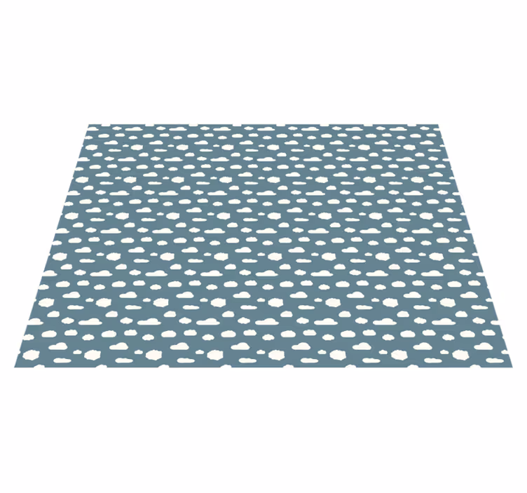 Wolkenpatroon vinyl tapijt kind - TenStickers