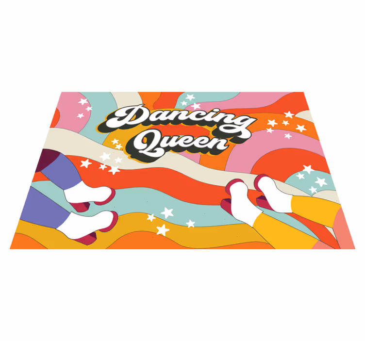 Patroon van de dansende koningin vinyl tapijt meer kinderen - TenStickers