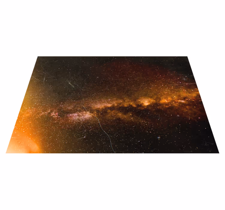 Kosmisch sterrenstelsel uitzicht vinyl tapijt sterren - TenStickers