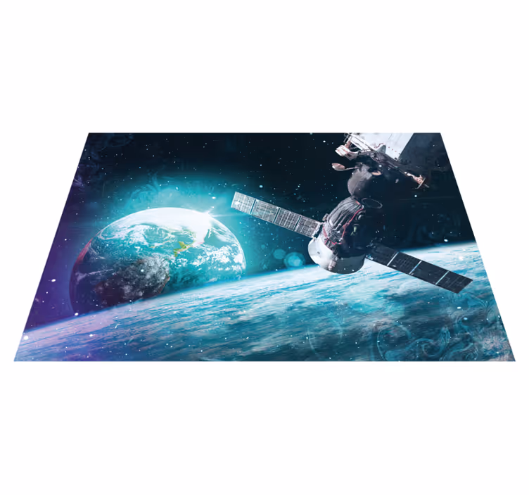Galactische reisverkenning vinyl tapijt sterren - TenStickers