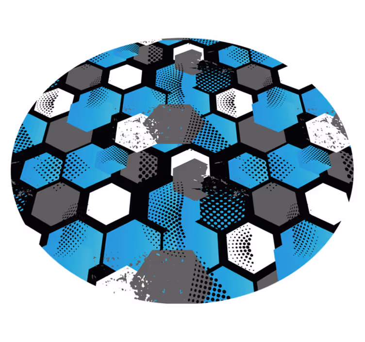 Hexagonaal patroon boost vinyl tapijt geometrisch - TenStickers