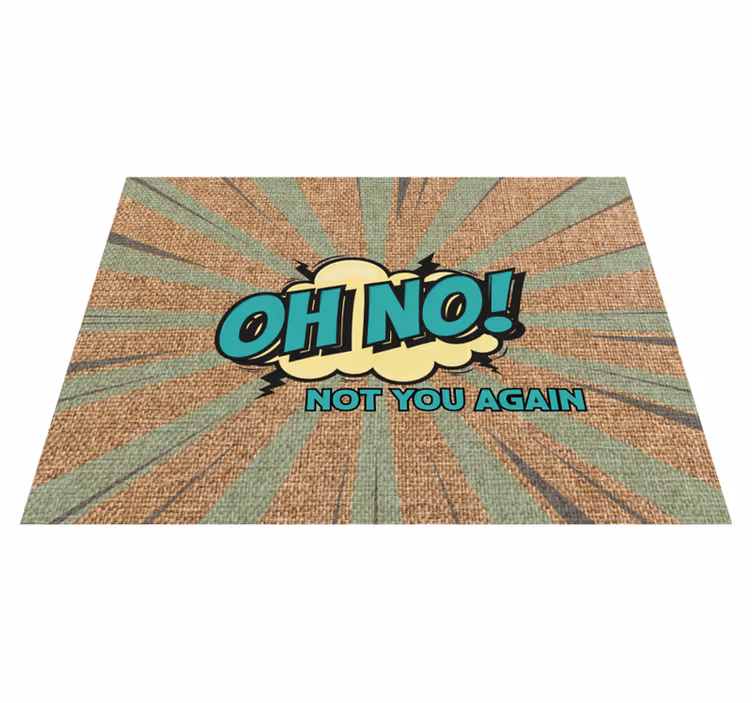 Oh nee weer vinyl tapijt zinnen en teksten - TenStickers