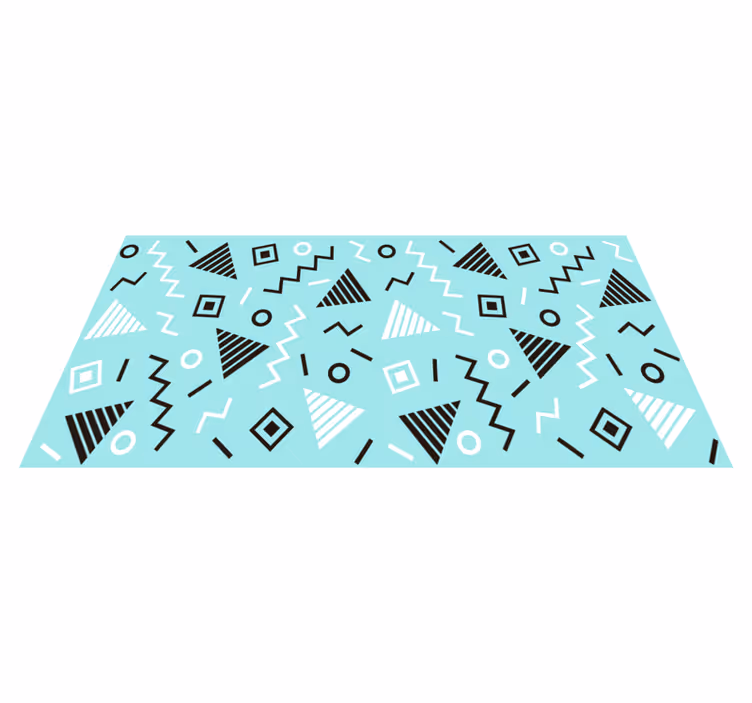 Formulierenregeling vinyl tapijt geometrisch - TenStickers