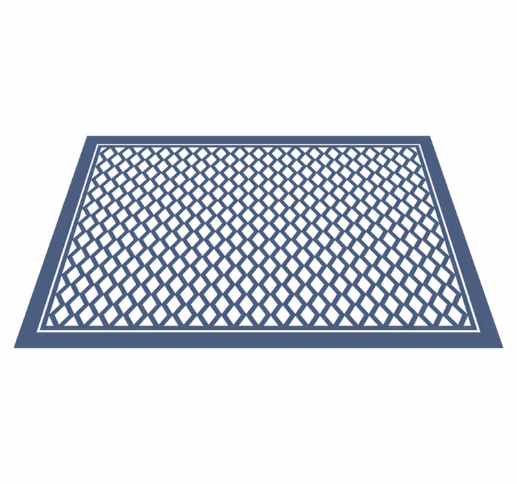 Chique diamantmotief vinyl tapijt geometrisch - TenStickers