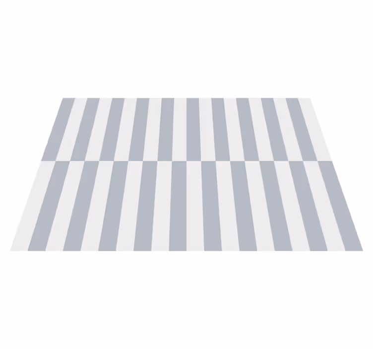 Stijlvol gestreept concept vinyl tapijt geometrisch - TenStickers
