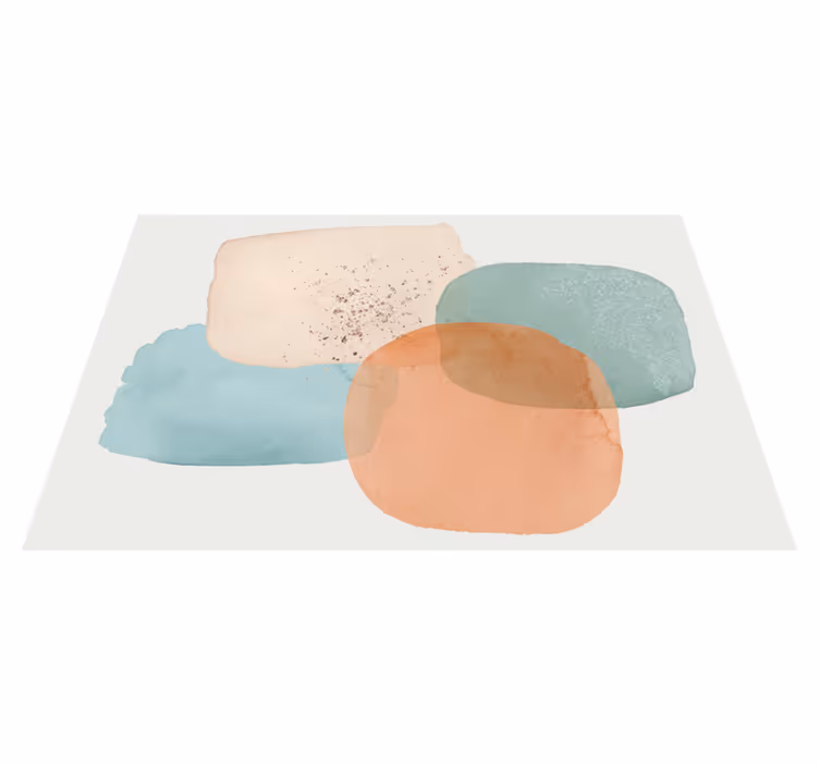 Aquarel overlays vinyl tapijt modern - TenStickers