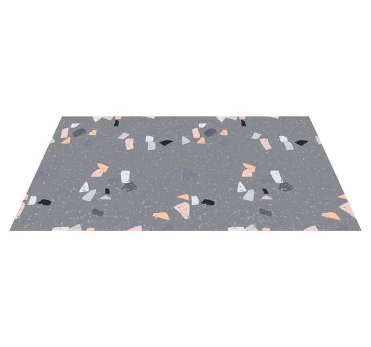 Abstracte figuren marmeren vinyl tapijt - TenStickers