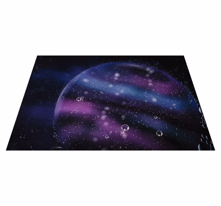 Kosmische bubbel illusie vinyl tapijt sterren - TenStickers