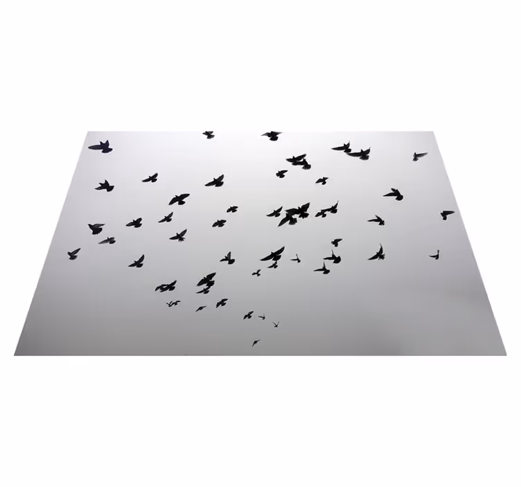 Vliegende vogels patroon vinyl tapijt meer kinderen - TenStickers
