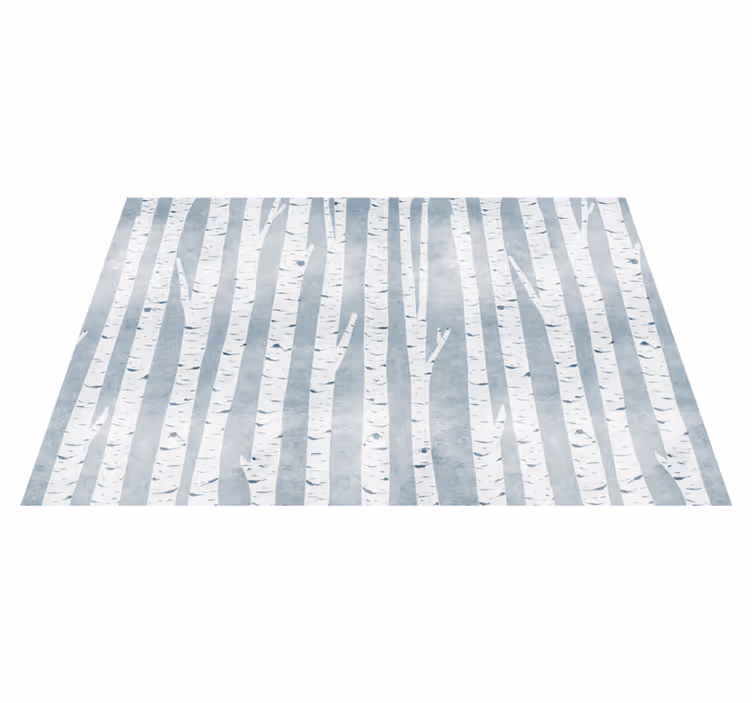 Berkenboom patroon vinyl tapijt natuur - TenStickers