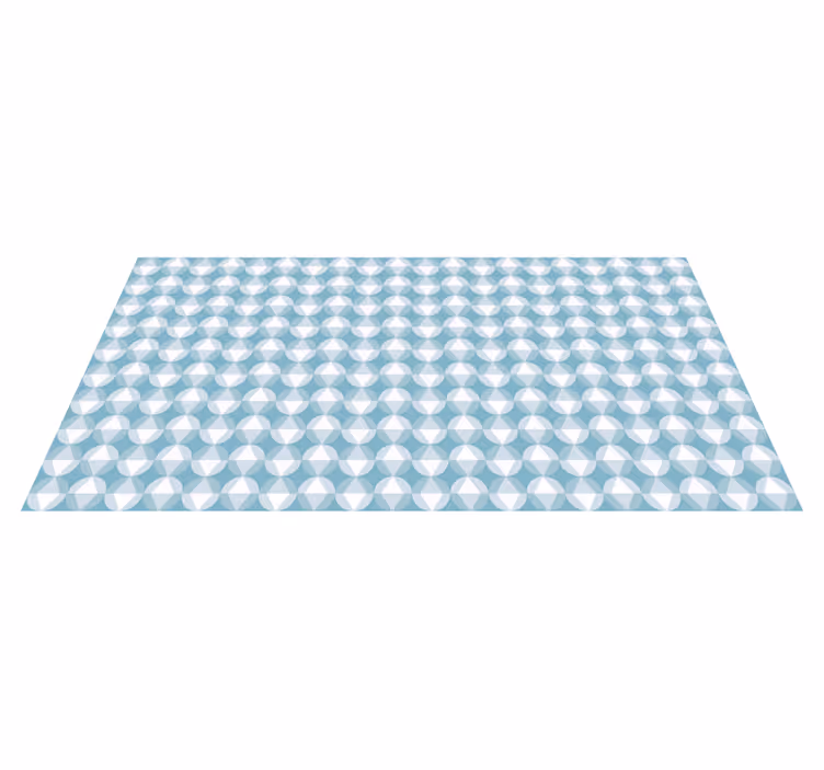 Dynamisch ruitpatroon vinyl tapijt geometrisch - TenStickers