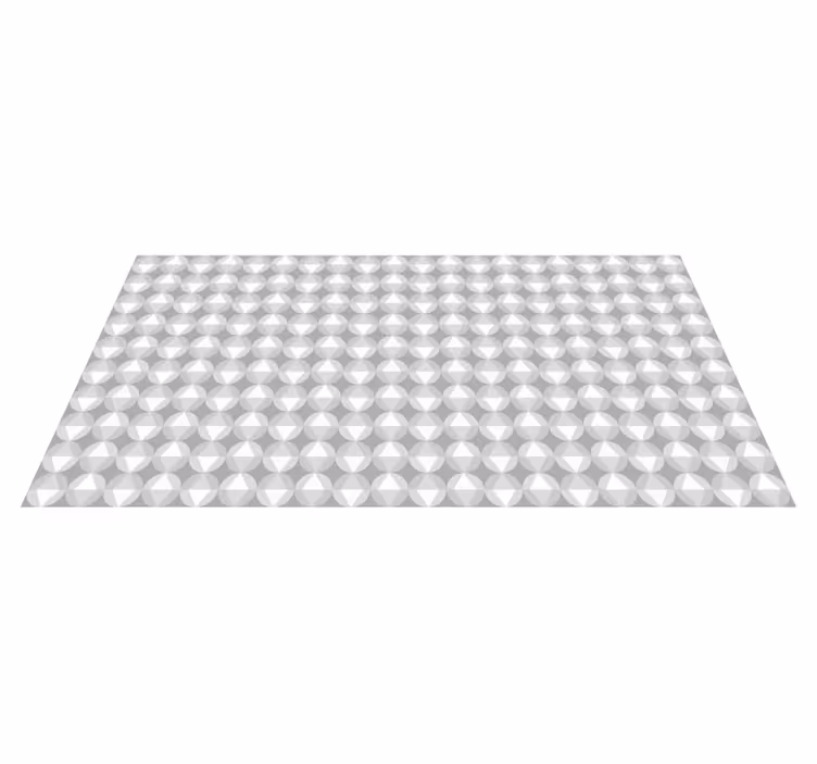 Rond geometrisch motief vinyl tapijt mozaïek - TenStickers