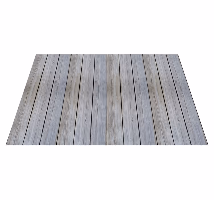 Verweerde grijze planken vinyl tapijt houtstructuur - TenStickers