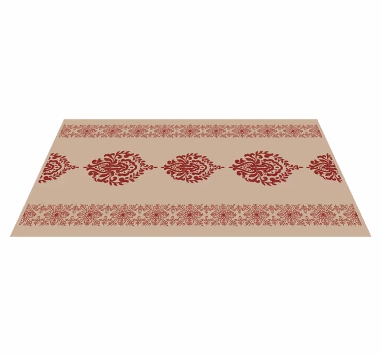 Decoratief bloemenmotief vinyl tapijt modern - TenStickers