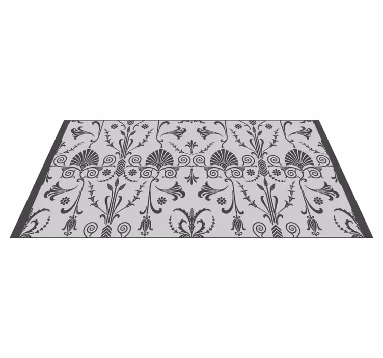 Decoratief bloemenpatroon vinyl tapijt modern - TenStickers