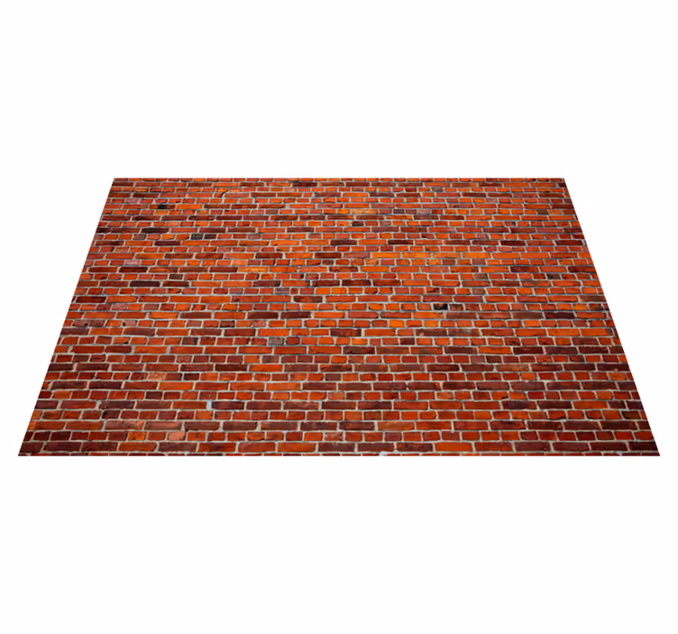 Ruwe bakstenen textuur vinyl tapijt stenenstructuur - TenStickers
