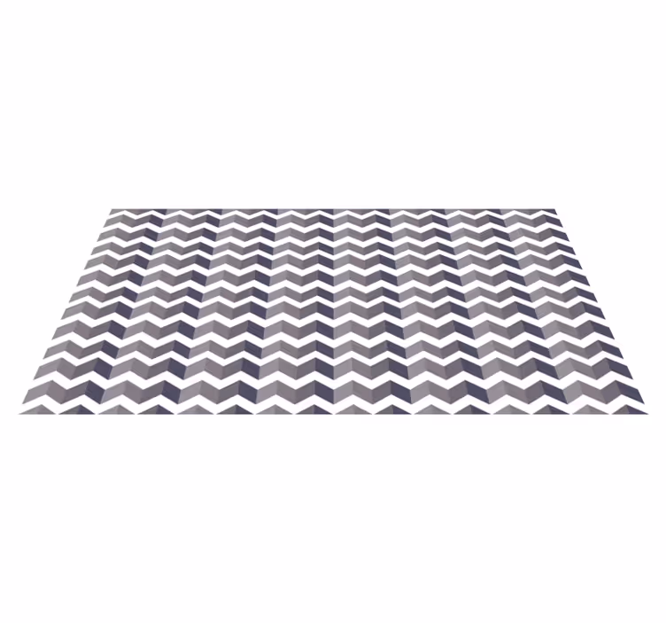 Chevron Patroon geometrisch vinyl vloerkleed - TenStickers