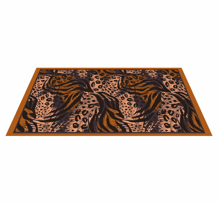 Exotisch junglemotief vinyl vloerkleed dierenprint - TenStickers