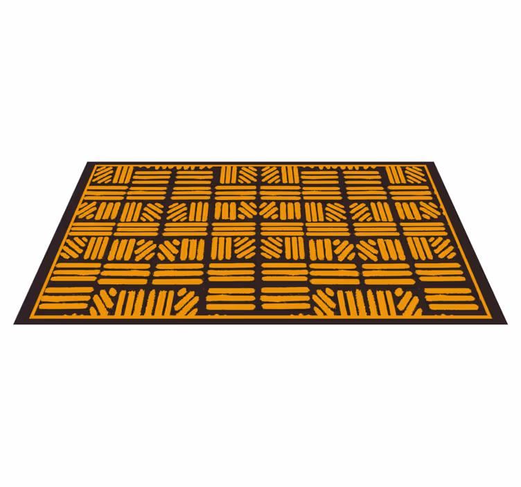 Abstract geometrisch patroon vinyl tapijt etnisch - TenStickers