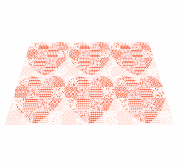 Hart-overlay met patroon Vinyl tapijt ontvangsthal - TenStickers