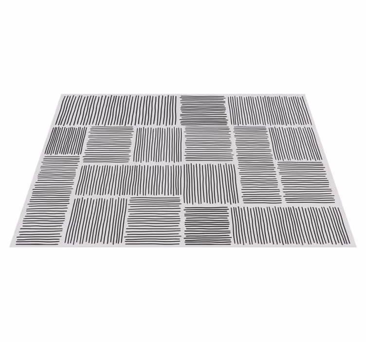 Monochromatische lijnpatronen vinyl tapijt strepen - TenStickers