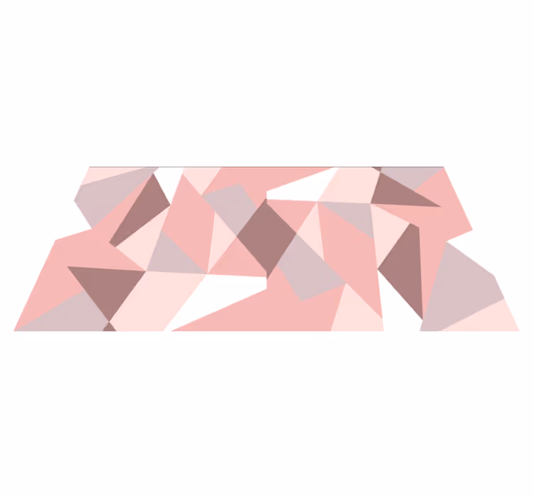 Geometrisch driehoekpatroon vinyl tapijt  - TenStickers