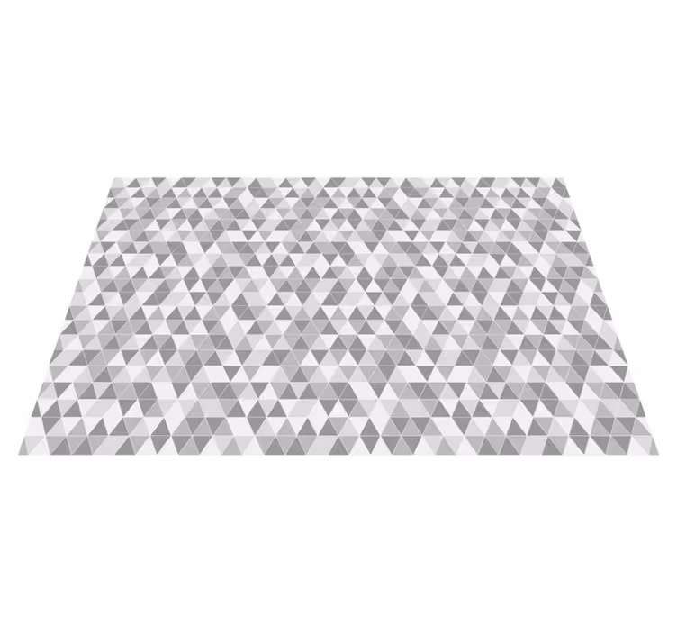 Geometrisch driehoekig patroon vinyl tapijt  - TenStickers