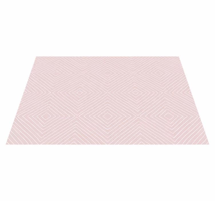 Diagonale diamanten vinyl tapijt geometrisch - TenStickers