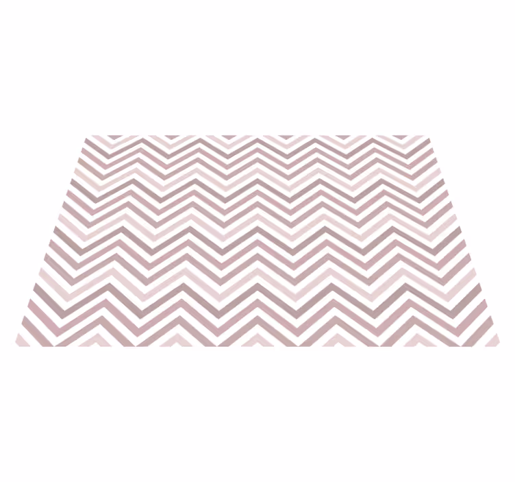 Chevronpatroonontwerp vinyl tapijt geometrisch - TenStickers
