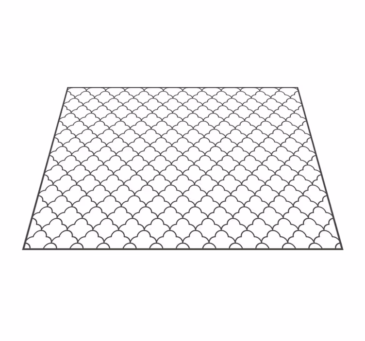 Overlay met roosterpatroon vinyl tapijt geometrisch - TenStickers