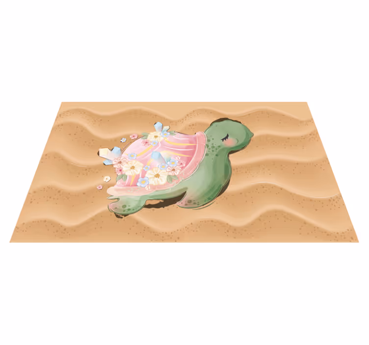 Oase van zeeschildpadden vinyl tapijt kind - TenStickers