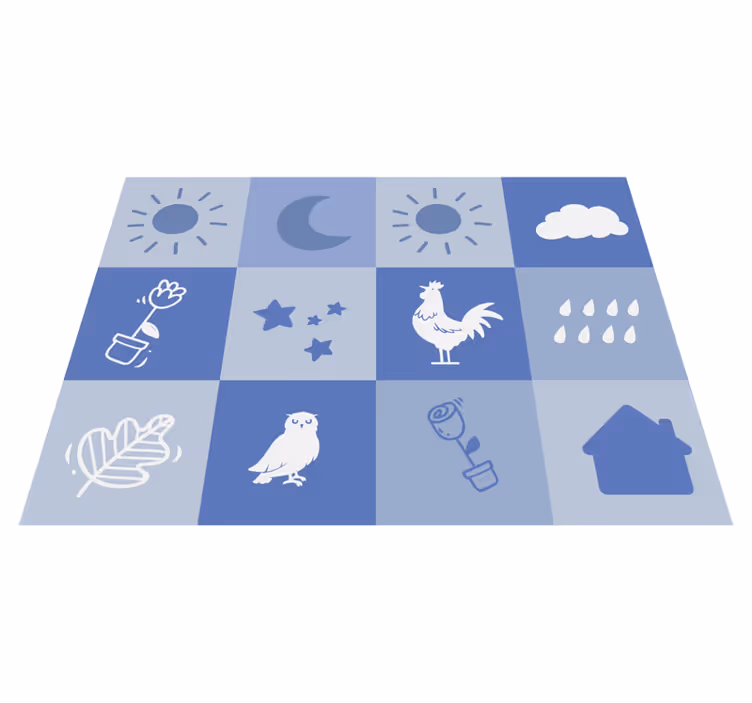Leerzaam vinyl tapijt voor kind - TenStickers