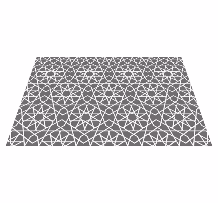 Snijdende lijnen vinyl tapijt geometrisch - TenStickers