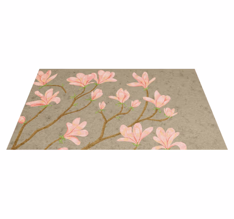 Bloemenbloesem vinyl tapijt  - TenStickers