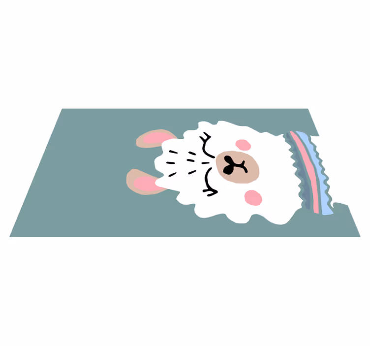 Lam illustratie vinyl tapijt baby - TenStickers