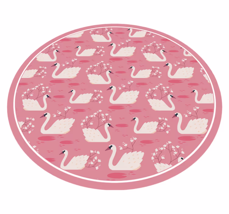 De rust van het zwanenmeer vinyl tapijt baby - TenStickers