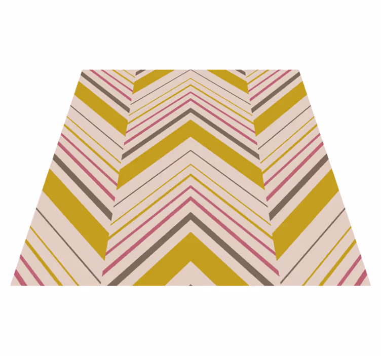 Chevron-strepen vinyl tapijt strepen - TenStickers