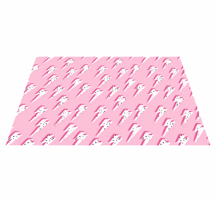 Roze bliksempatroon vinyl tapijt meer kinderen - TenStickers