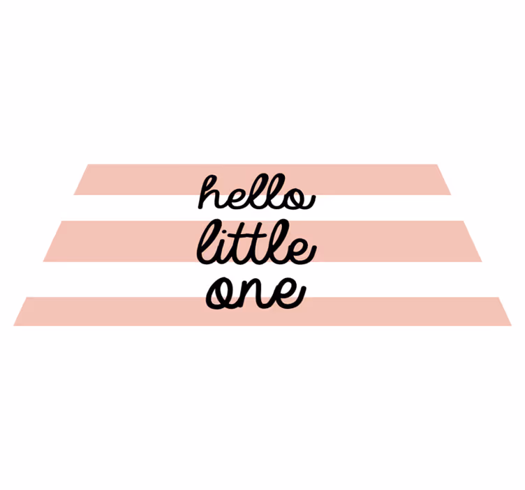 Kinderkamer gestreepte groet vinyl tapijt baby - TenStickers