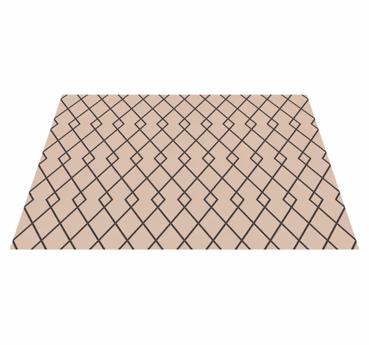 Sierlijk diamantmotief vinyl tapijt geometrisch - TenStickers