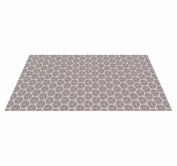Geometrisch raster vinyl tapijt geometrisch - TenStickers