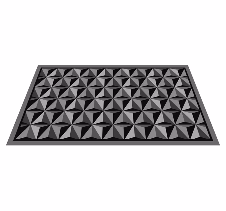 Geometrische patronen vinyl tapijt geometrisch - TenStickers
