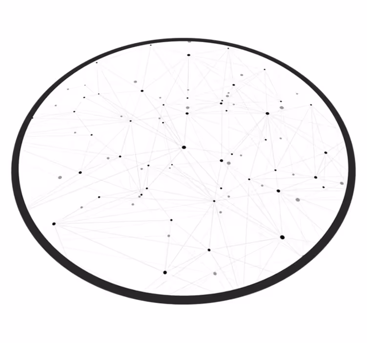 Abstract netwerkpatroon vinyl tapijt modern - TenStickers
