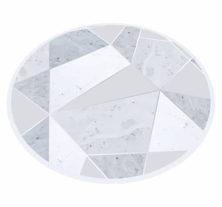 Marmer geometrisch marmeren vinyl tapijt - TenStickers