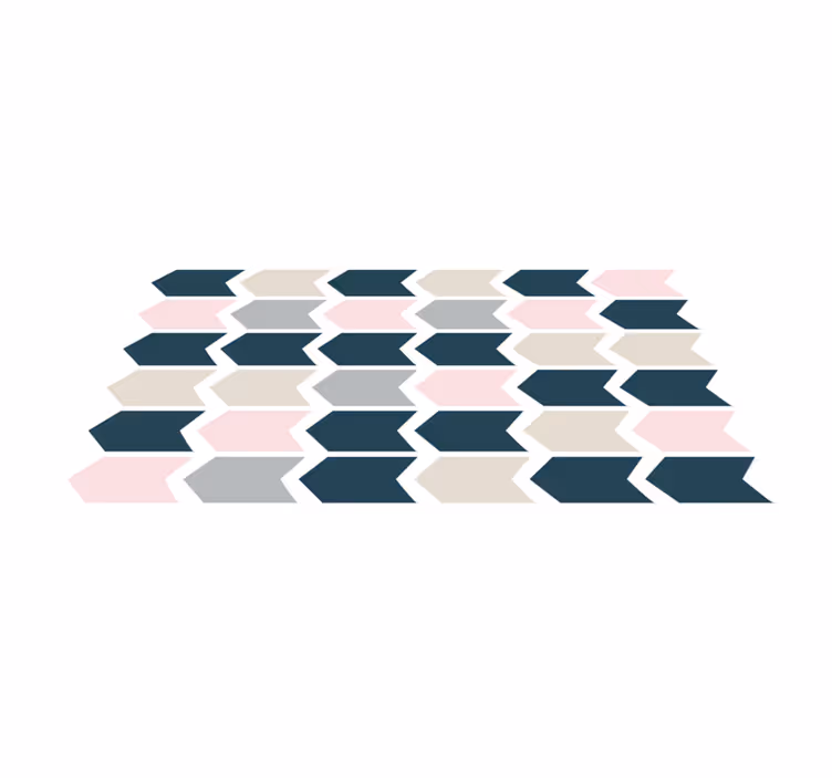 Stijlvol geometrisch patroon vinyl tapijt  - TenStickers