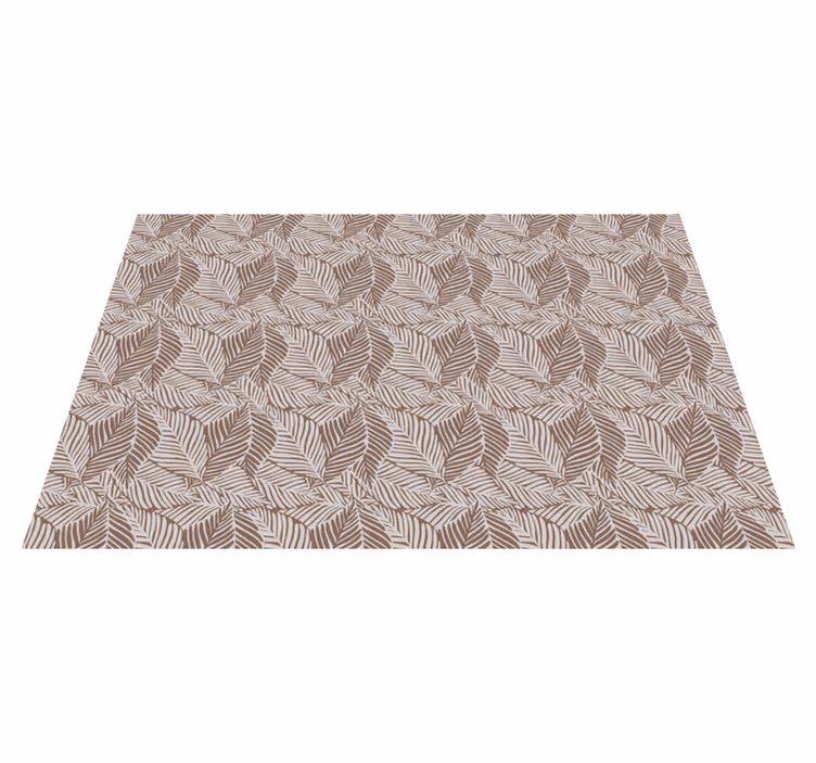 Bladpatroon oppervlak vinyl tapijt bloemen en planten - TenStickers