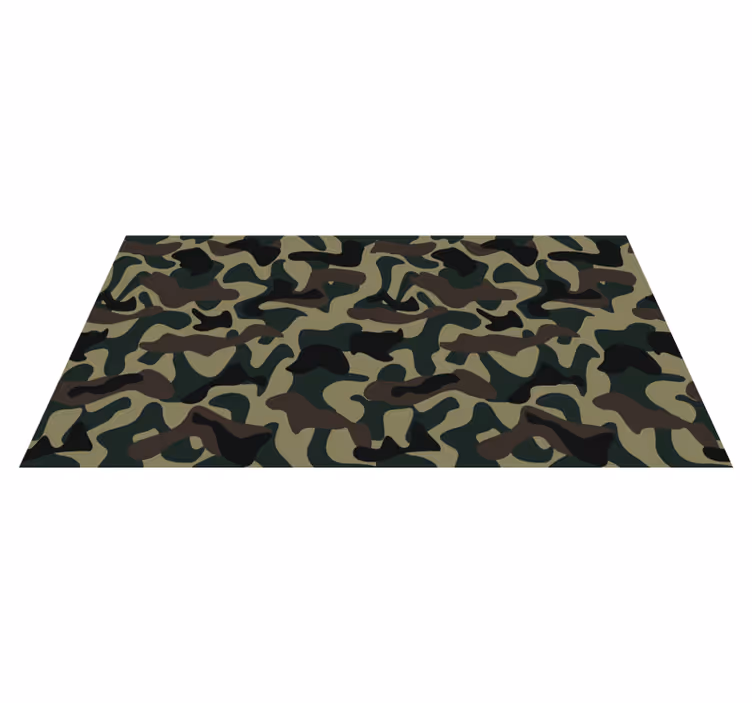Camouflagepatroon vinyl vloerkleed dierenprint - TenStickers