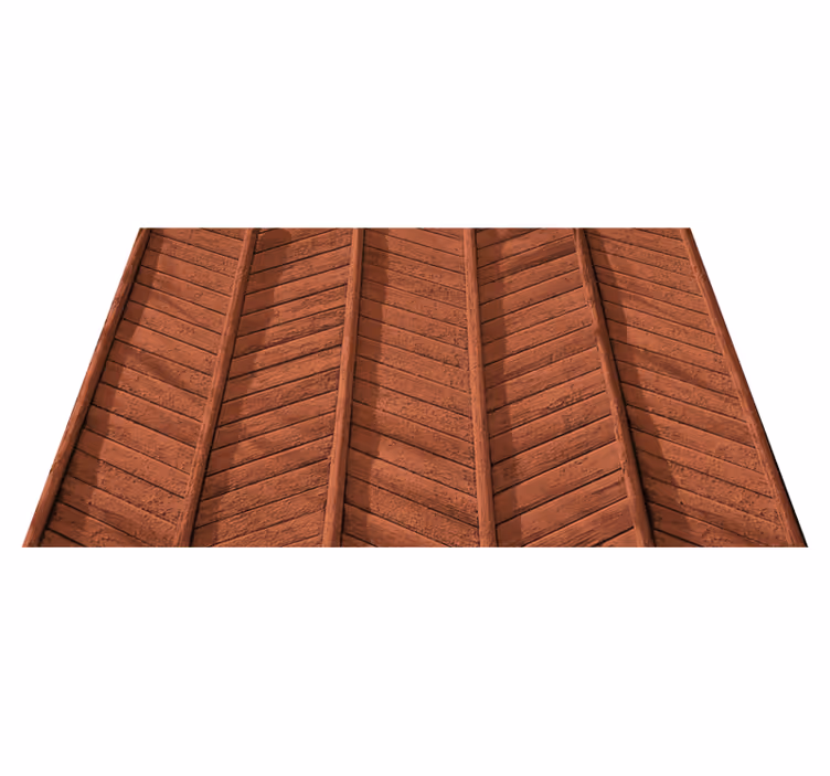 Houten planken detail vinyl tapijt houtstructuur - TenStickers