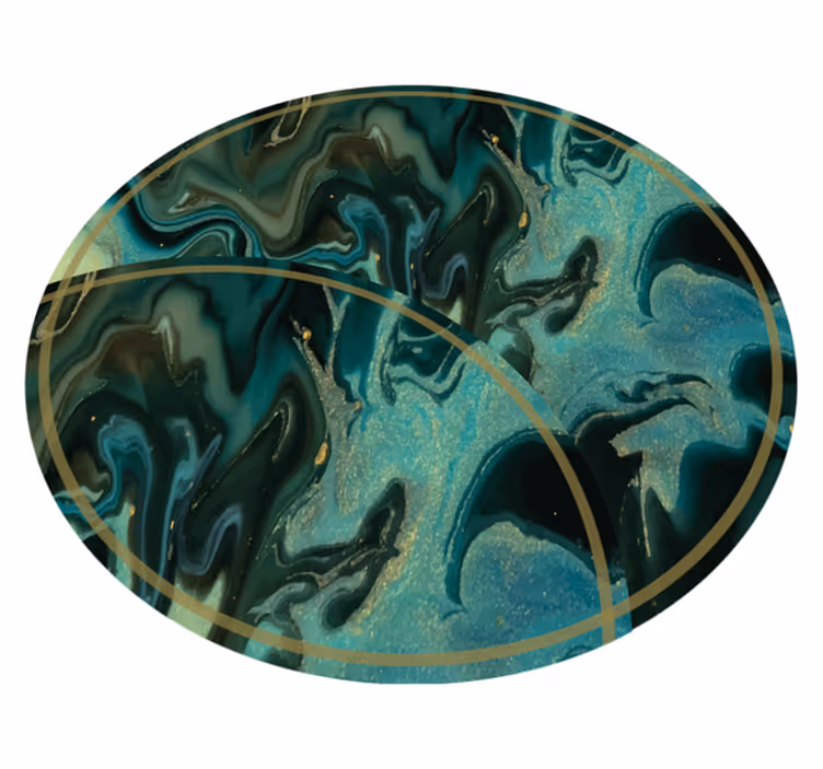 Abstract marmeren patroon vinyl vloerkleed met texturen - TenStickers