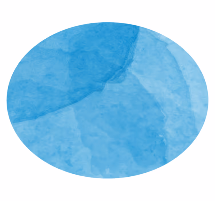 Abstract blauw minimalistisch vinyl vloerkleed rond - TenStickers